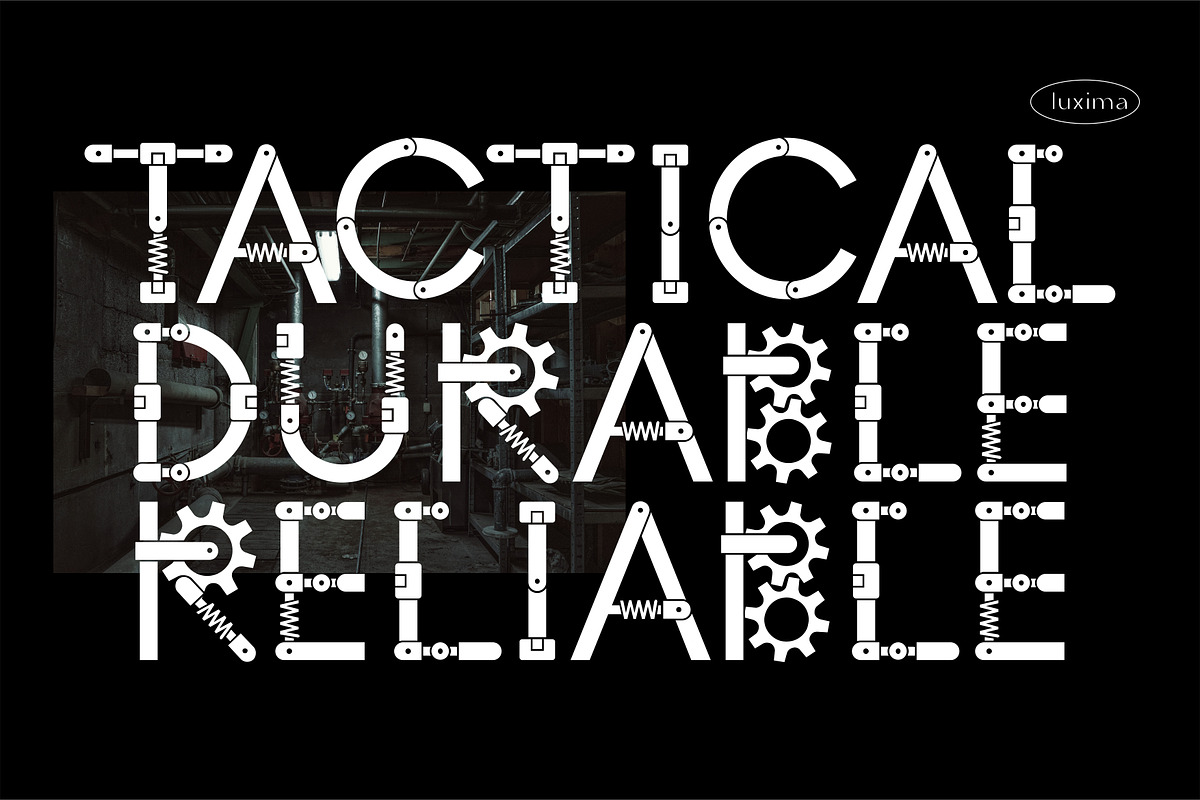 ROBOHEIMER, a Sans Serif Font by Luxima (Photo 2 of 5)