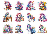 School Unicorn, an Illustration by Design Market (Thumbnail 3 of 4)