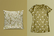 15 floral olive green patterns, a Pattern Graphic by pineart (Thumbnail 3 of 4)
