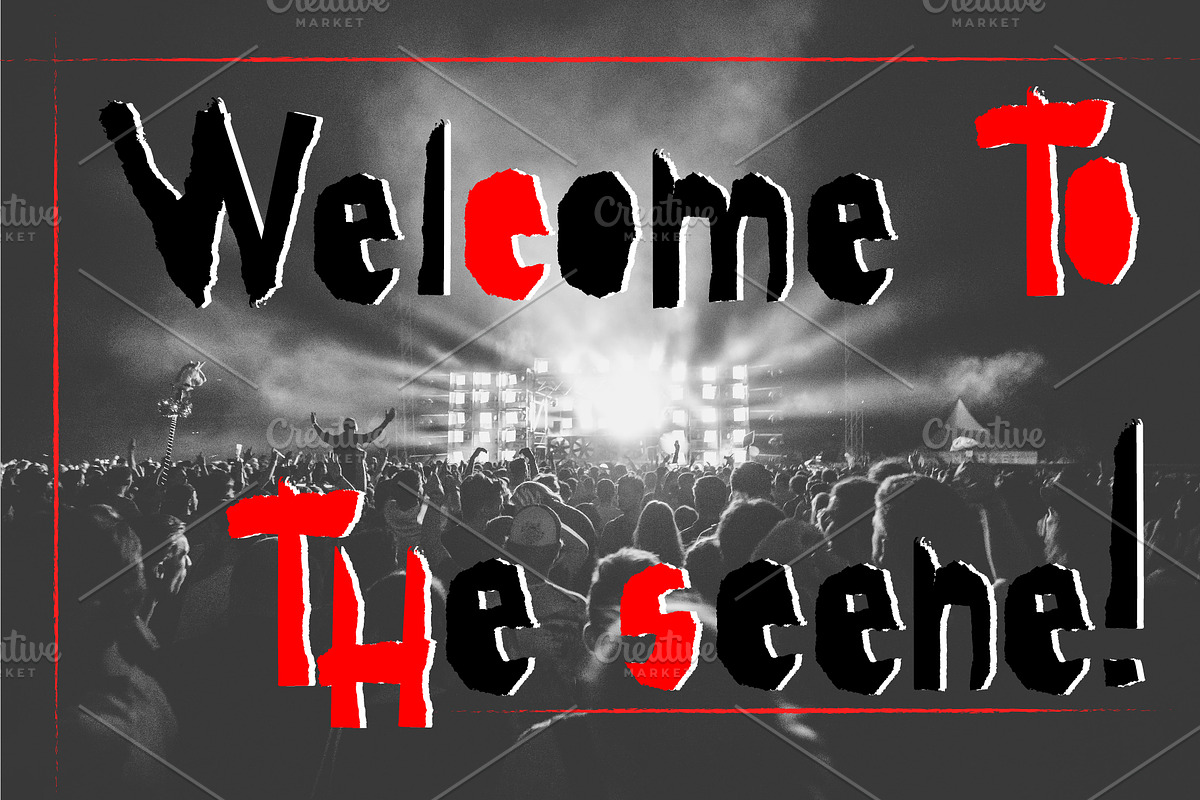 Red-and- Black font preview 6