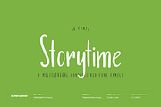 Storytime Handwritten Font Family, a Script Font by alpercakici (Thumbnail 1 of 13)
