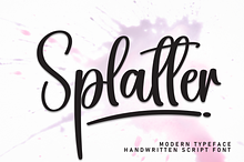 Splatter | Script Font
