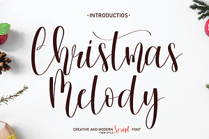 Christmas Melody Handwriten Font