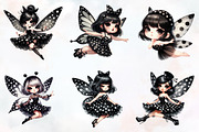 Cute pin up black fairy, an Illustration by RobertsArt (Thumbnail 2 of 7)