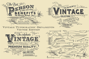 Vintage Typographic Ornaments