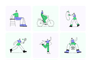 300 People and Places Illustration, a Person Illustration by Creative Stall (Thumbnail 18 of 21)