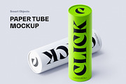 Paper Tube Packaging Mockup, a Packaging Mockup by Design Squad (Thumbnail 1 of 2)