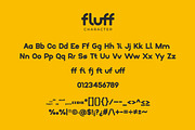 Fluff - Geometric Display Font, a Sans Serif Font by fluffstudio (Thumbnail 6 of 7)