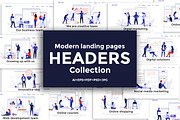 Flat Design Landing page templates, a Person Illustration by Creative Graphics (Thumbnail 1 of 12)