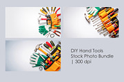 DIY Hand Tools Stock Photo Bundle, an Object Illustration by StockVerse Creative (Thumbnail 1 of 4)