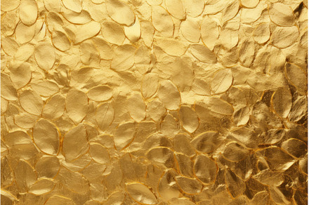 Radiant Gold leaf structure, a Background Photo by Ylivdesign