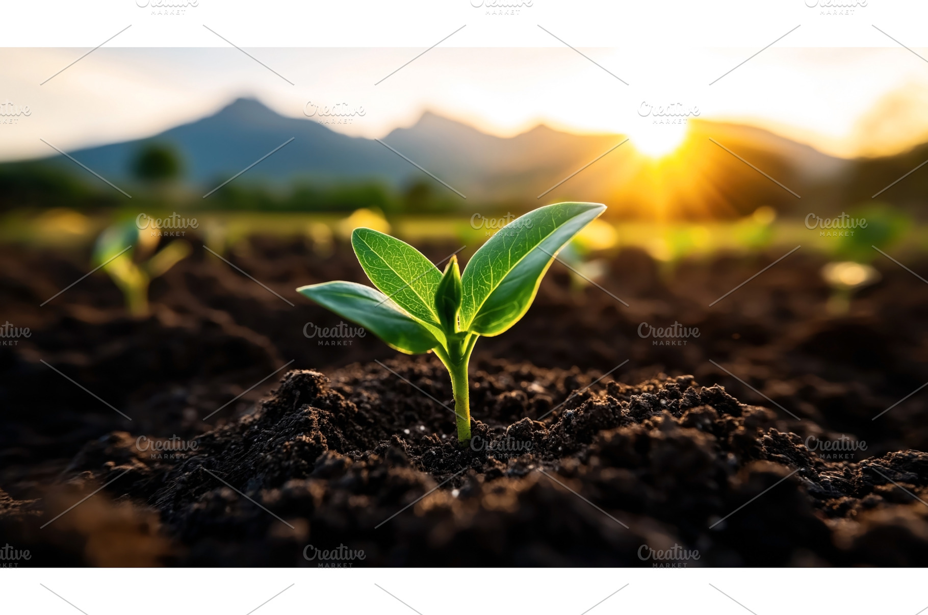 Close-up of a young green plant, a Nature Photo by Sergey Kotenev