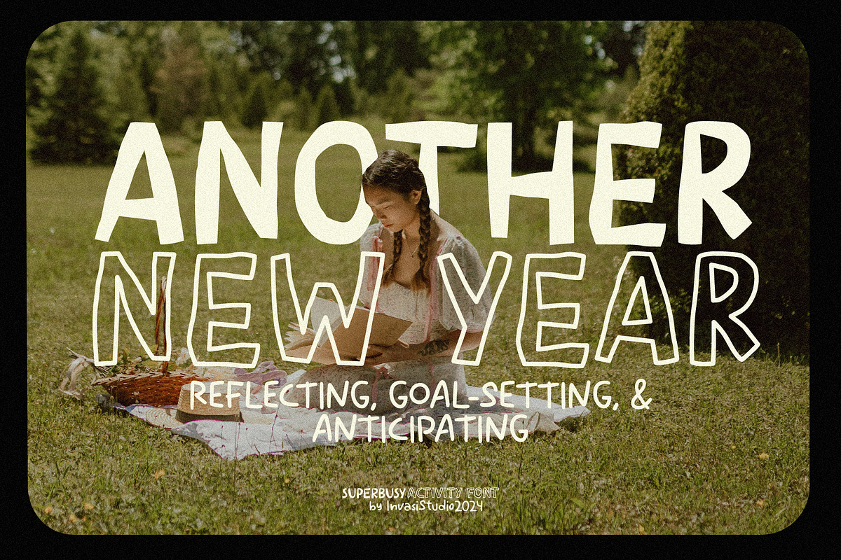 Superbusy Activity - Fun Pairing Fon, a Handwritten Font by Invasi Studio (Photo 2 of 11)