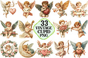 Vintage Cupid Clipart, an Illustration by Pixels.Craft (Thumbnail 1 of 7)