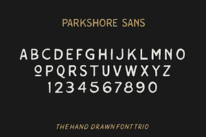 The Parkshore Font Collection