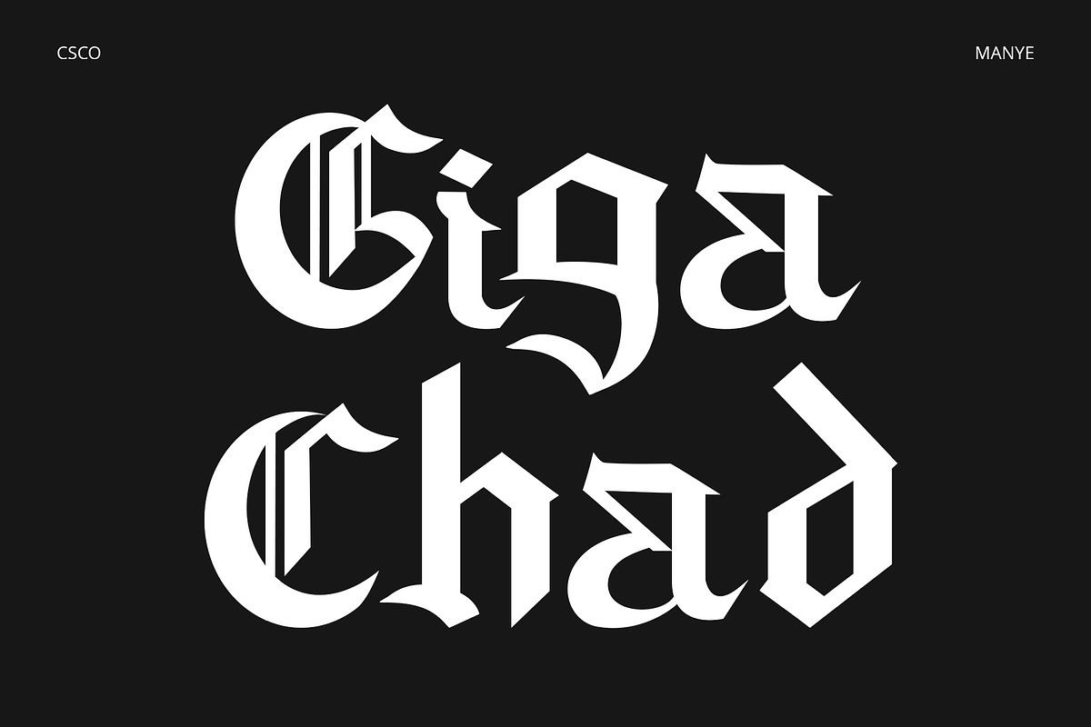 Manye – Blackletter Font, a Blackletter Font by Craft Supply Co. (Photo 2 of 8)