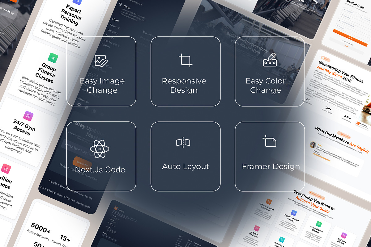 Ui Kit and code Fitness preview 5
