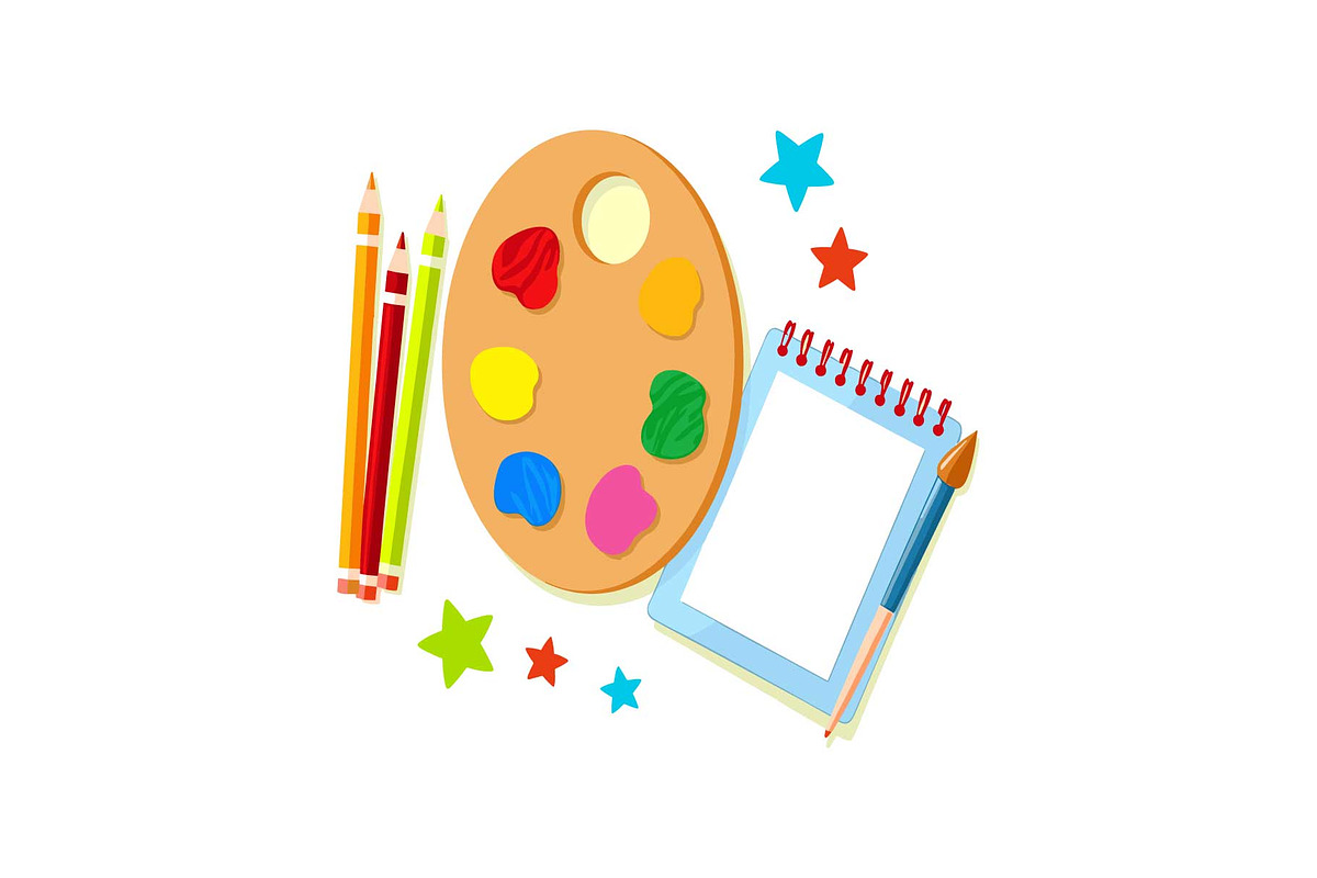 Art Palette & Phone Clipart, an Object Graphic by Designs_River (Photo 14 of 16)