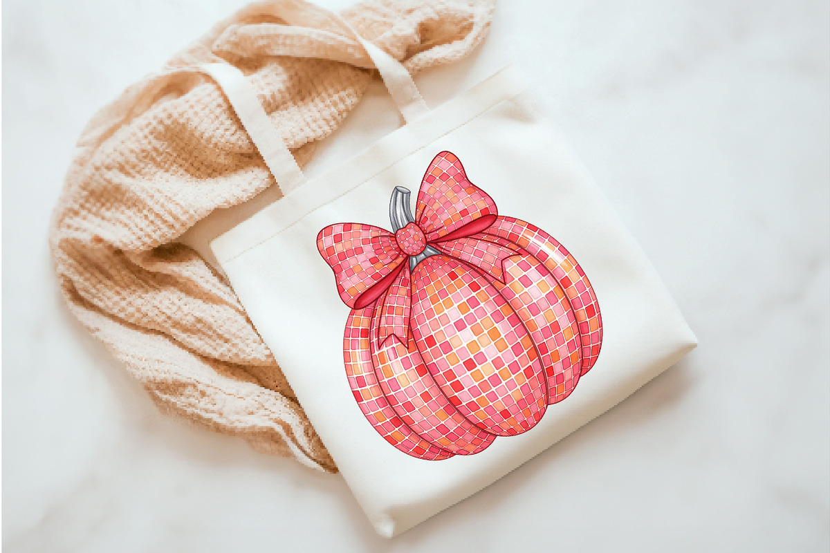 Disco pumpkin png, an Illustration by Watercolor design (Photo 2 of 3)