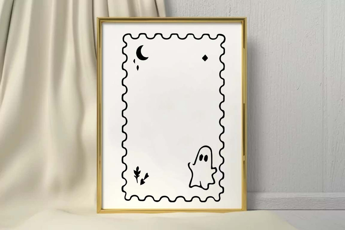 Doodle Halloween Frame SVG Bundle, an Object Graphic by FiveStarCrafting (Photo 11 of 11)