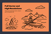 Tropical, Beach, and Ocean Doodles, an Outline Icon by Brickclay (Thumbnail 4 of 9)
