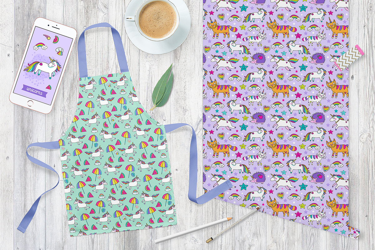 Unicorns: patterns and illustrations, an Animal Illustration by natsa (Photo 2 of 6)