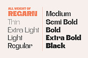 Regarn Font Family + Variable, a Sans Serif Font by Craft Supply Co. (Thumbnail 4 of 12)