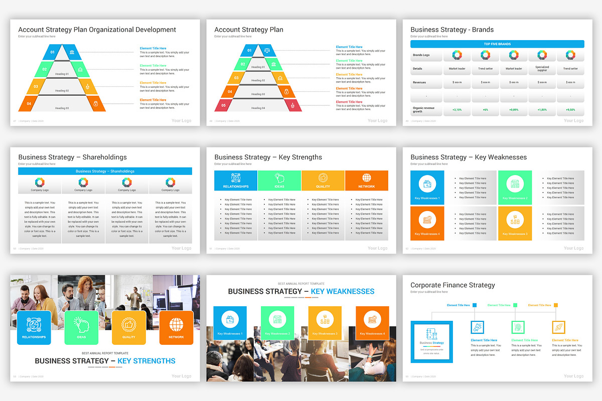 Annual Report Google Slides Template, a Presentation Template by SlideOne (Photo 9 of 34)