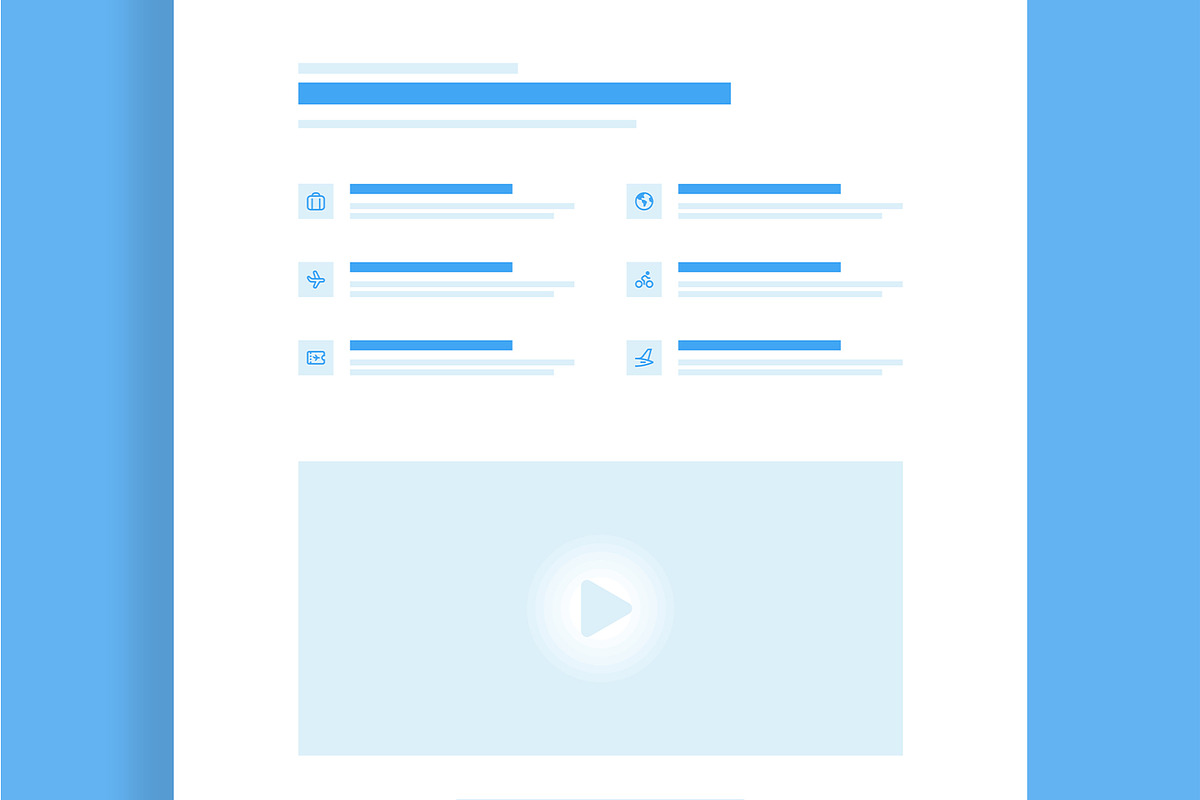 Modern Website UI Wireframe Design, a Landing Page Template by MightyDesign (Photo 5 of 9)