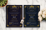 ART DECO WEDDING INVITATION, an Invitation Template by Totem Invitation House (Thumbnail 2 of 4)