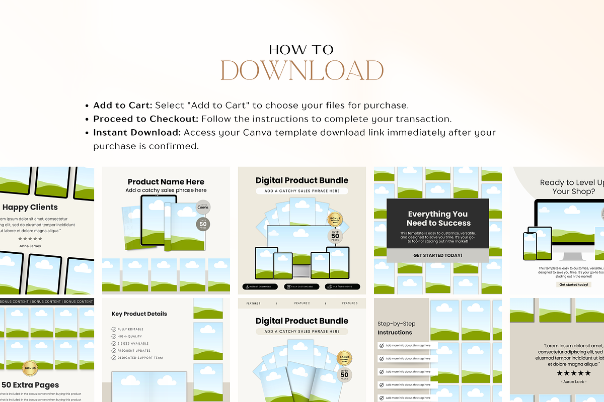50 Digital Listing Mockup Templates, a Marketing Template by Matisse Studio (Photo 7 of 7)