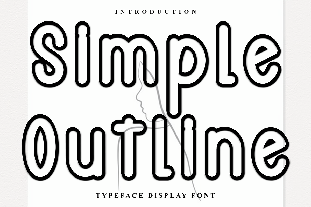 Simple Outline, a Serif Font by FreshTypeINK (Photo 1 of 8)