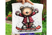 Whimsical Christmas Teddy Bear PNG, an Illustration by OK Design (Thumbnail 3 of 6)