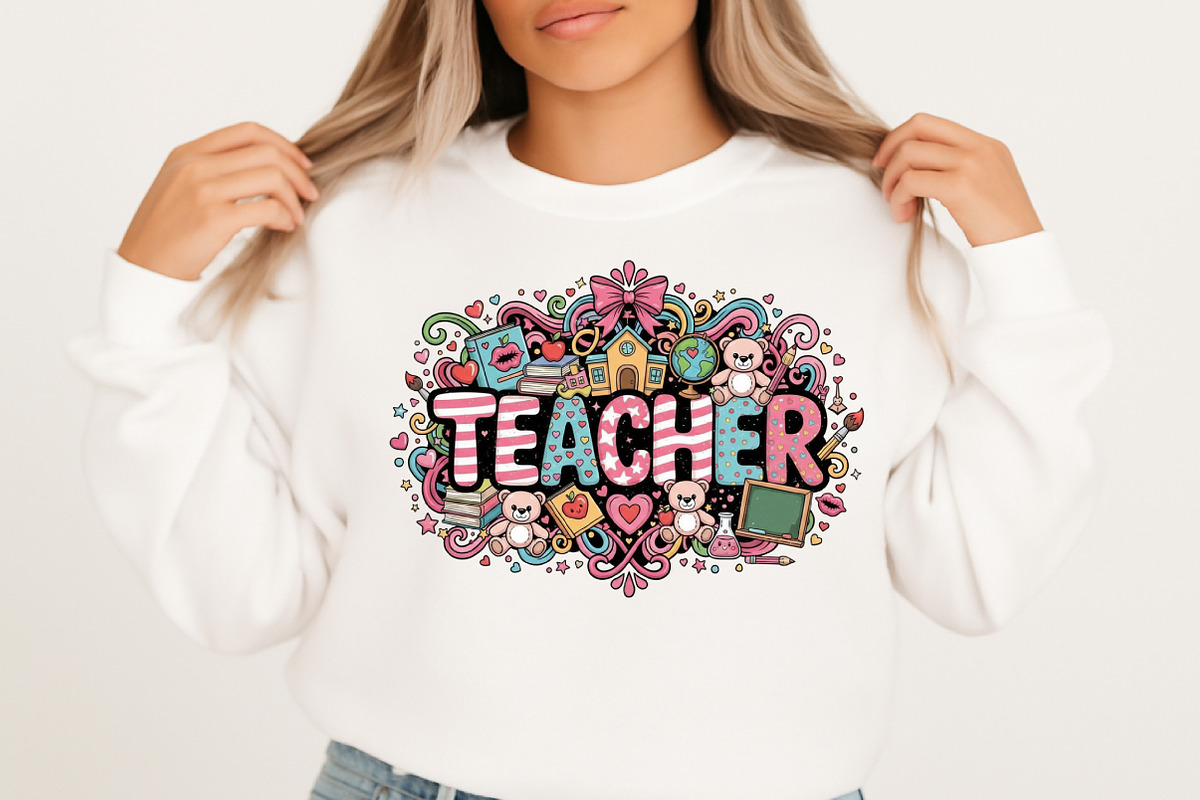 Preppy Teacher Valentine Png, Teache, an Illustration by Designking (Photo 2 of 6)
