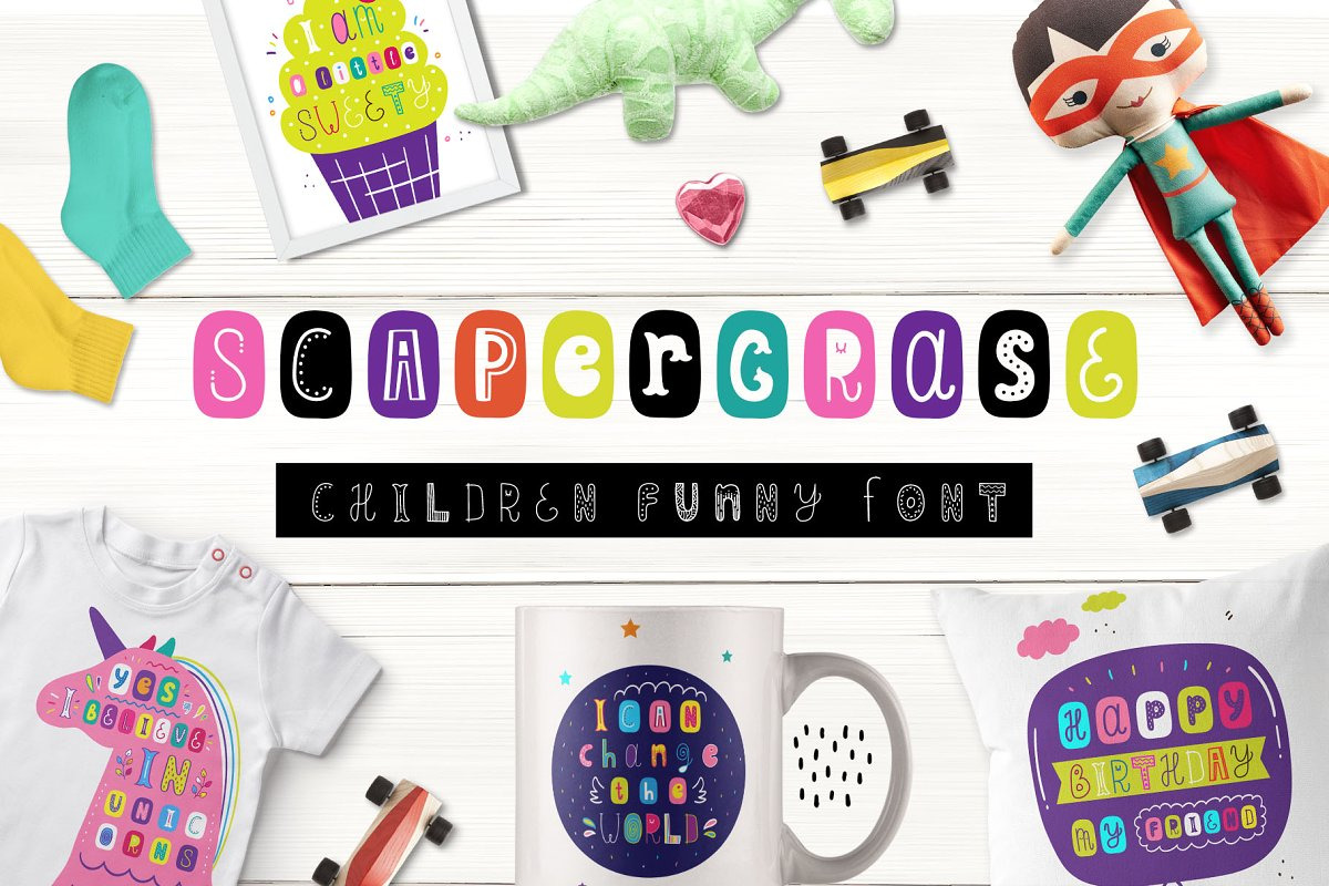 Kids Bundle: fonts and graphics, a Script Font by JuliyArt (Photo 4 of 13)