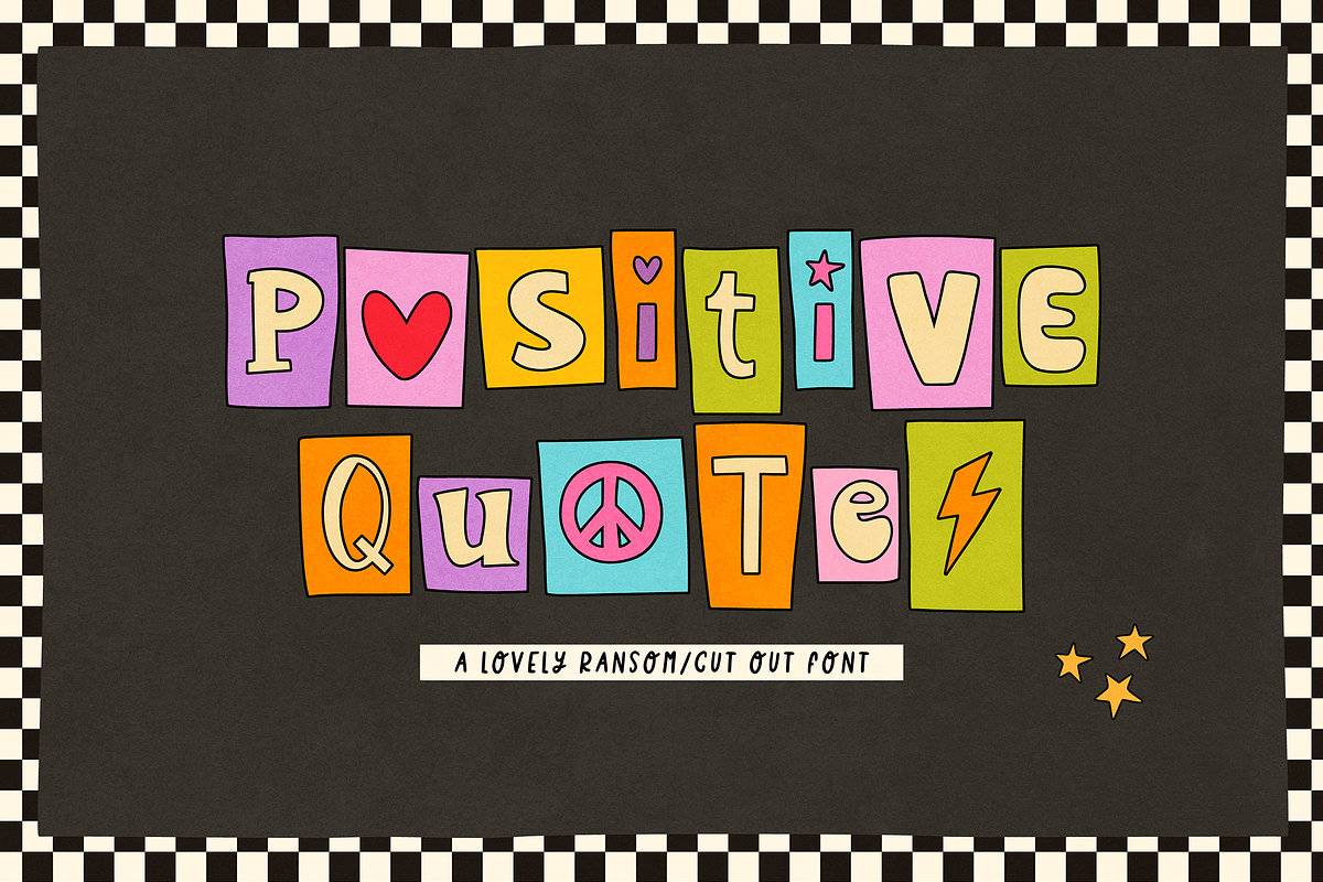 POSITIVE QUOTES, a Handwritten Font by Maria Feliz Fonts (Photo 1 of 9)