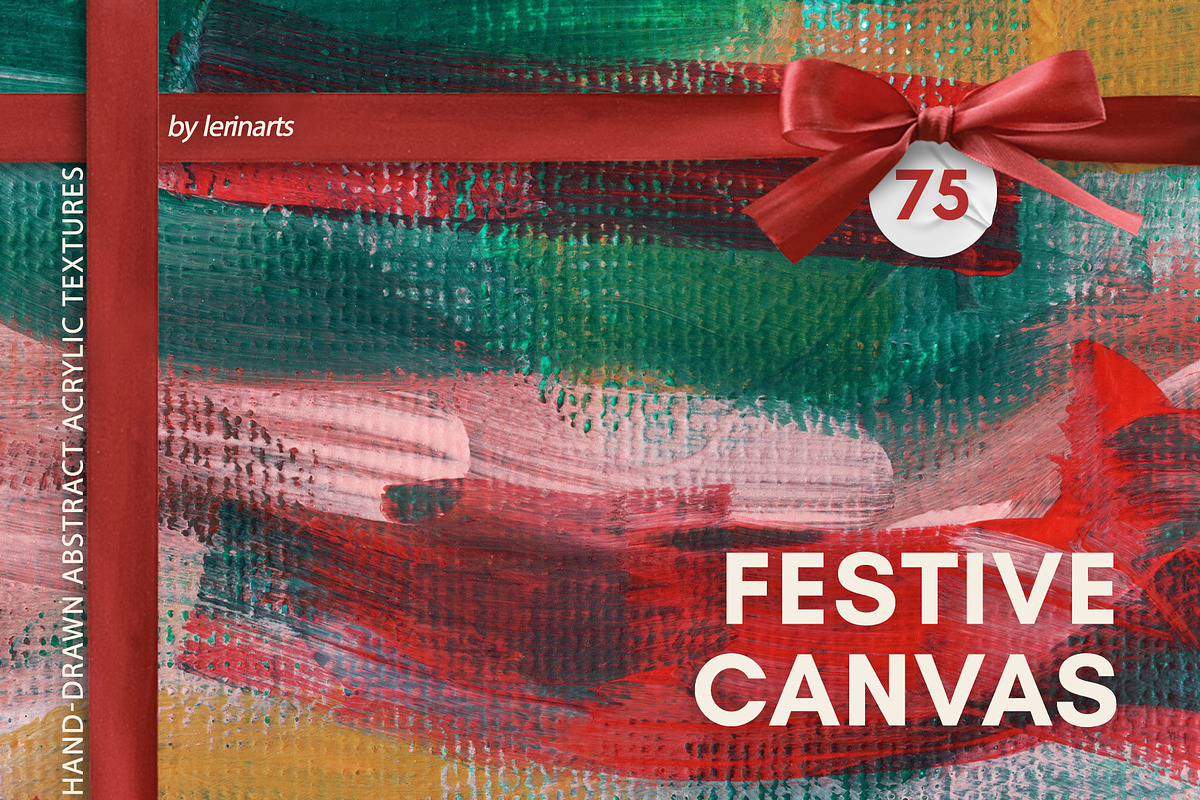 Festive Canvas Abstract Backgrounds, a Texture Graphic by lerinartstudio (Photo 1 of 13)