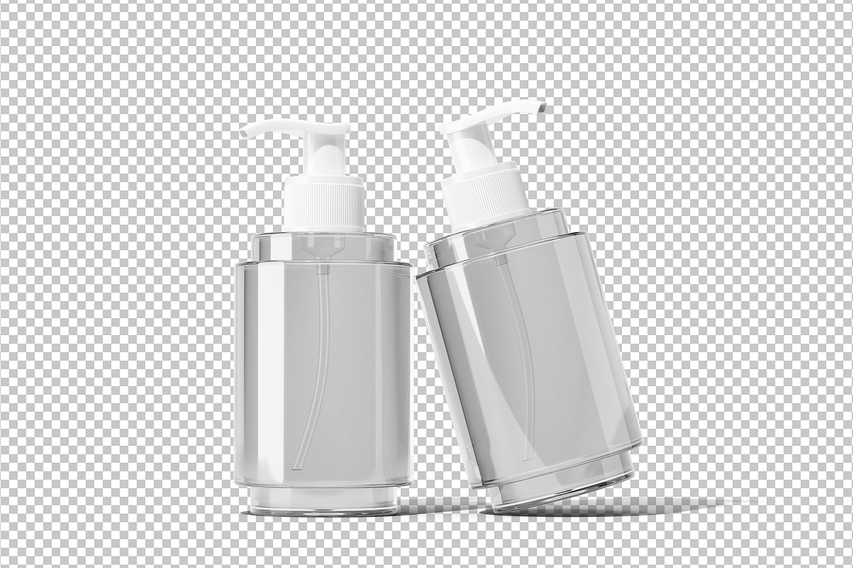 Cosmetic Pump Bottle Mockup, a Packaging Mockup by Akebareee (Photo 2 of 3)