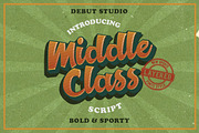Middle Class Script, a Script Font by Debut Studio (Thumbnail 1 of 9)