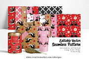 Skunk Valentines Tileable Pattern, a Pattern Graphic by NDesigns (Thumbnail 1 of 4)