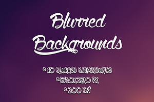 Blurred Backgrounds