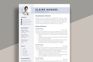 Clean Resume Template | CV for word, a Resume Template by aivos