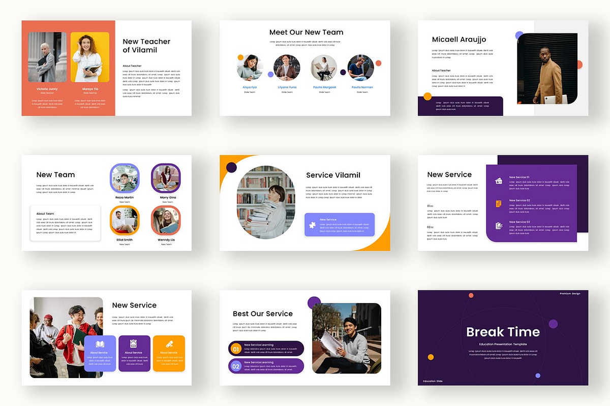 Modern Education Google Slide, a Presentation Template by kreatifreya (Photo 3 of 5)