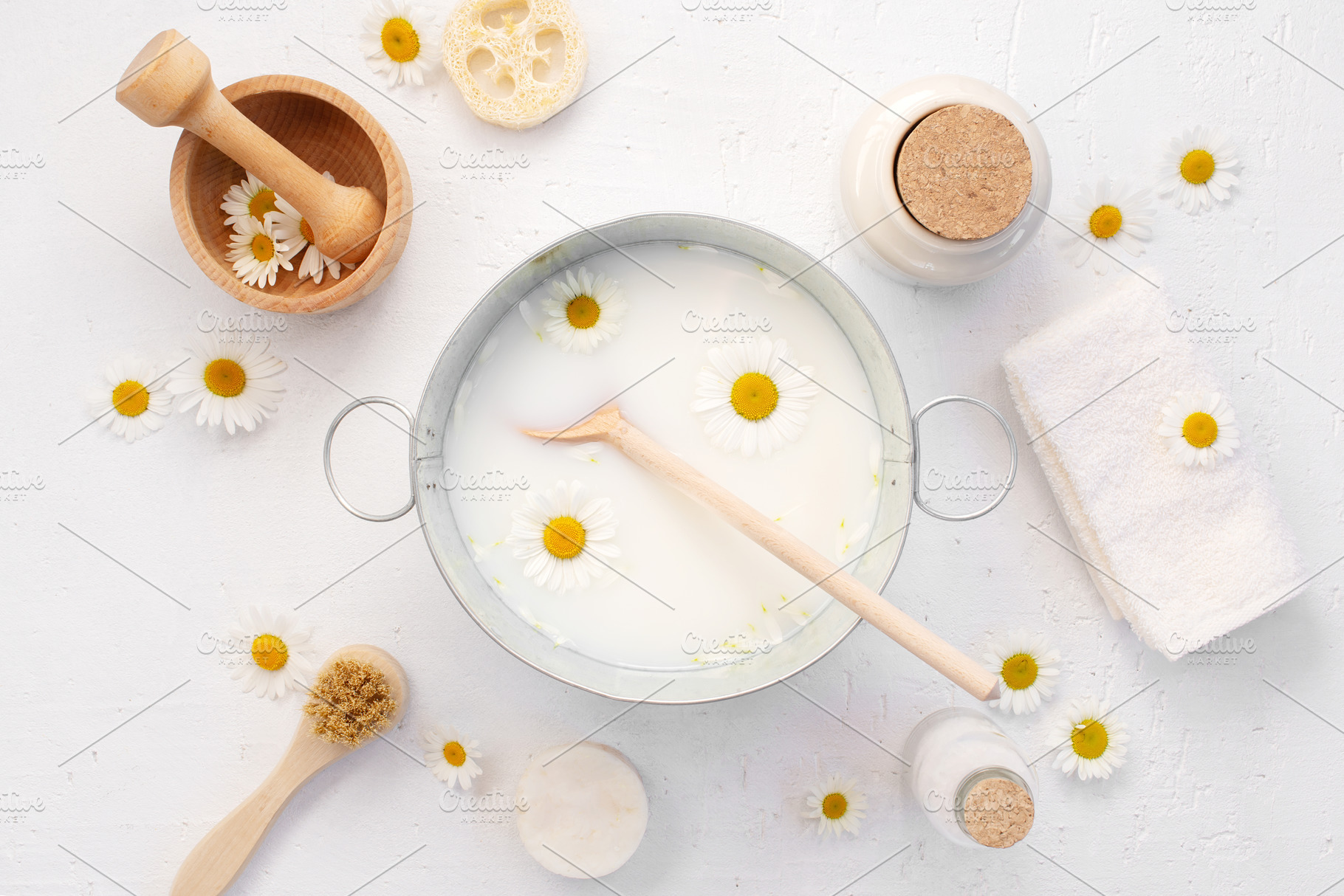 Skin care with natural cosmetics featuring spa, care, and beauty, a Beauty & Fashion Photo by AlinaKho