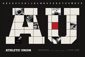 Athletic Union - College Typeface, a Slab Serif Font by HipFonts
