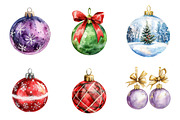 Christmas Ornament Balls Clipart, an Illustration by SinaCreation (Thumbnail 3 of 5)