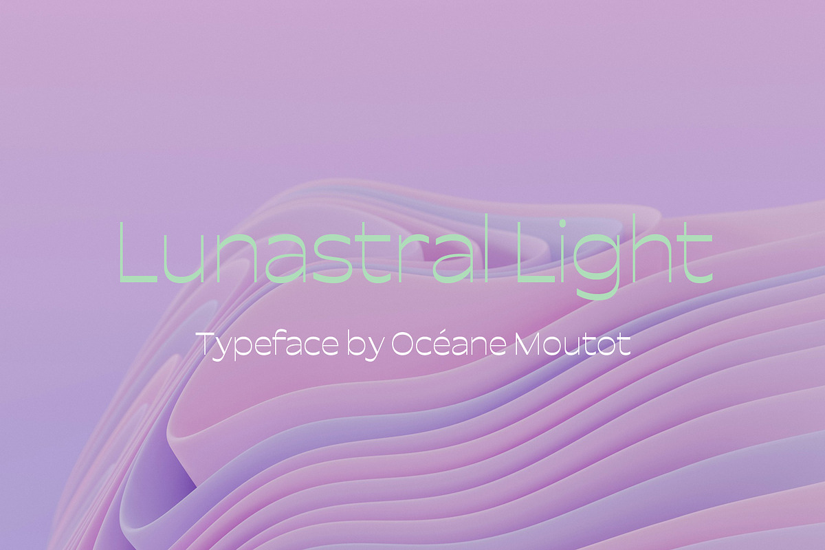Lunastral Light, a Sans Serif Font by OceaneM (Photo 1 of 8)