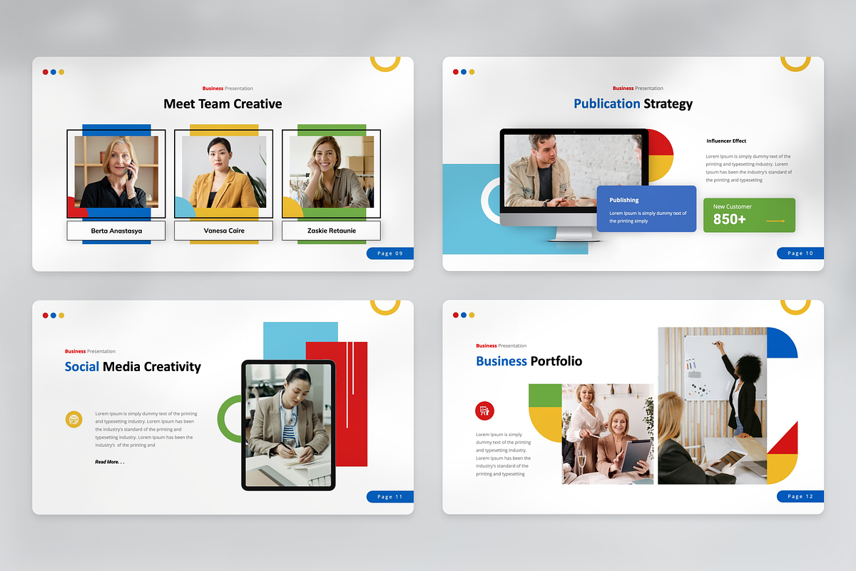 Business Creative Keynote Template, a Presentation Template by SquidPixey (Photo 4 of 7)