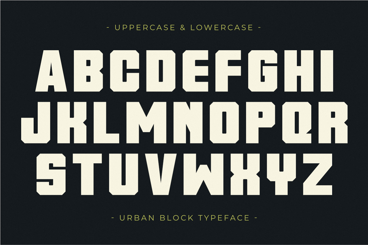 Urban Block - Bold Display Sans, a Sans Serif Font by Pian45 Studio (Photo 6 of 8)