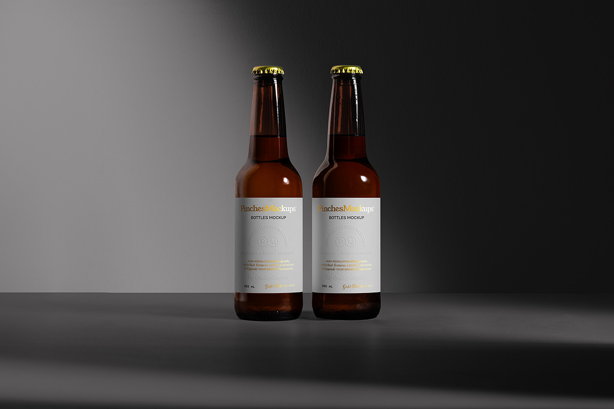 Bottles Mockup PMBTM19, a Packaging Mockup by PinchesMockups© (Photo 1 of 5)